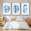 «Blue Breeze IV», ensemble de 3 reproductions de photos sur toiles-205355996-205355971