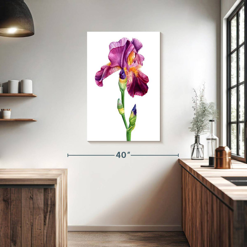 Harnek Lovely Iris Flower, 39" H x 26" W