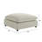 Cassandra Beige Fabric 40 In. Square Ottoman