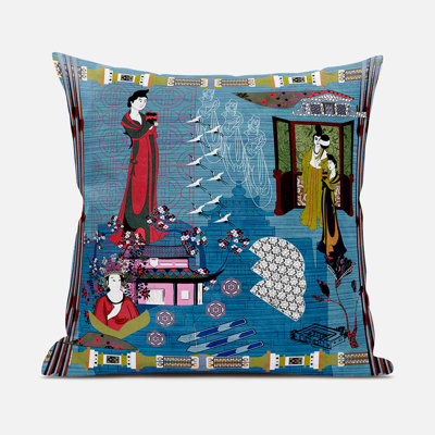 Housse et insert de coussin carré en polyester intérieur / extérieur