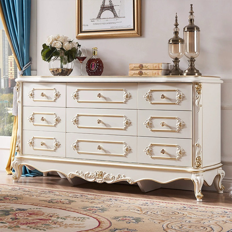 White Solid + Manufactured Wood Accent Cabinet, White