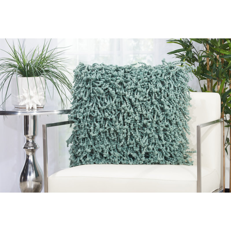  Housse de coussin carré et insert, Céladon