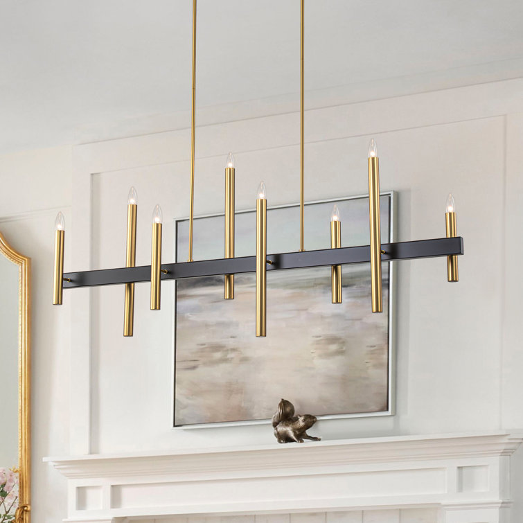 Trivon 8 - Light Dimmable Linear Kitchen Island Chandelier