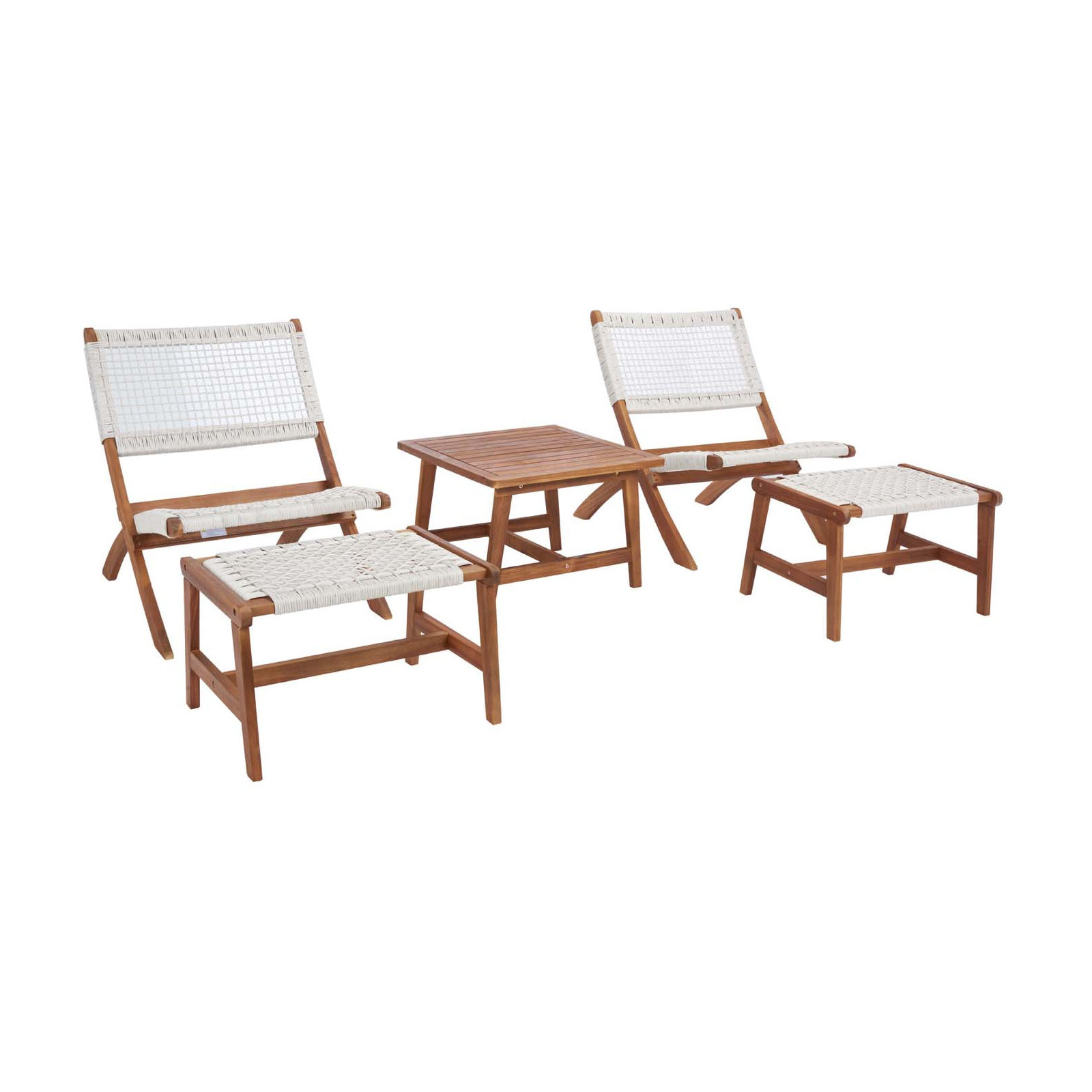 Armida Acacia 5 Piece Seating Group, Honey Brown