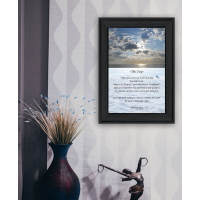 «This Day», art mural encadré pour le salon, décoration murale pour la maison