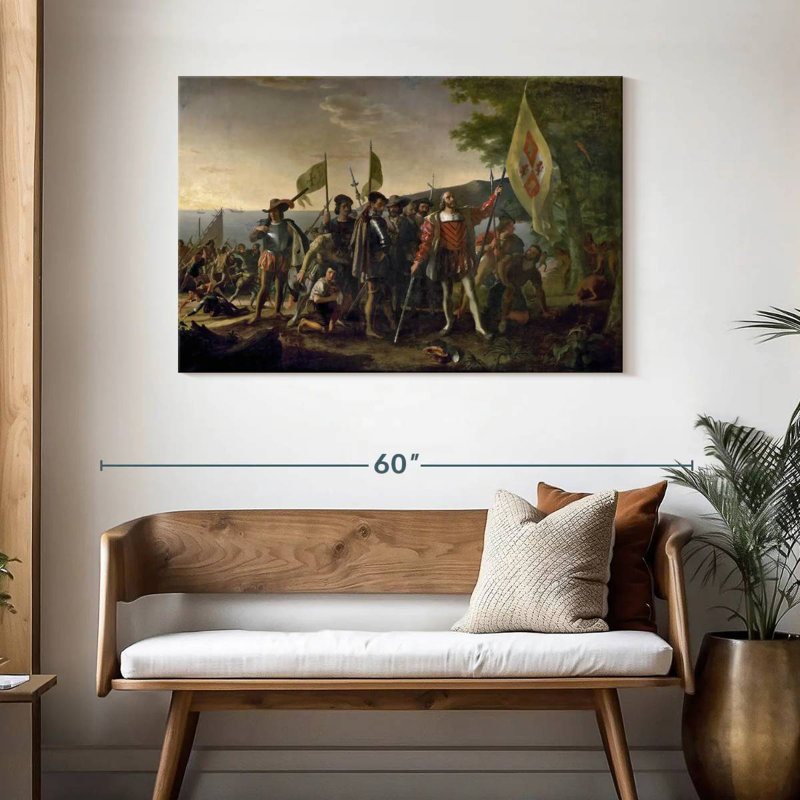 Atterrissage de Christopher Columbus, H 30 po x l 45 po