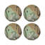 Palm Springs Belize Vegan Leather Round Coasters-119015090