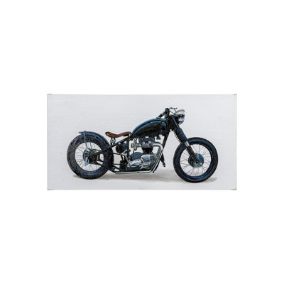 Lets Roll I White by James Wiens a Hand Embelished Textured Canvas