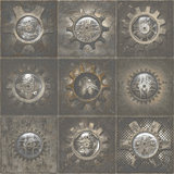 Nostalgie Mechanical Gears 32.8' L x 21" W Smooth Wallpaper Roll