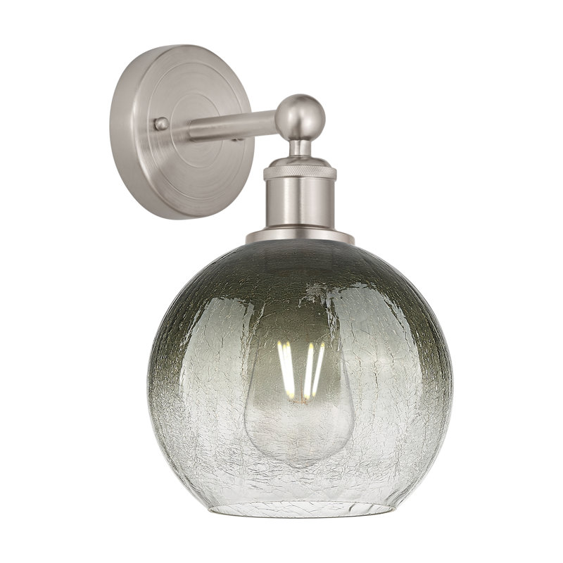 Applique murale 1 lumière Edison - Appleton, Ardoise, Nickel satiné brossé