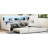 Full Size White Daybed With Built-In , Led, And Storage - Enhance Your Living Space Trundle, Storage, Size, Finish-903273608