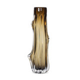 Willow Glass Vase, Amber,  Medium