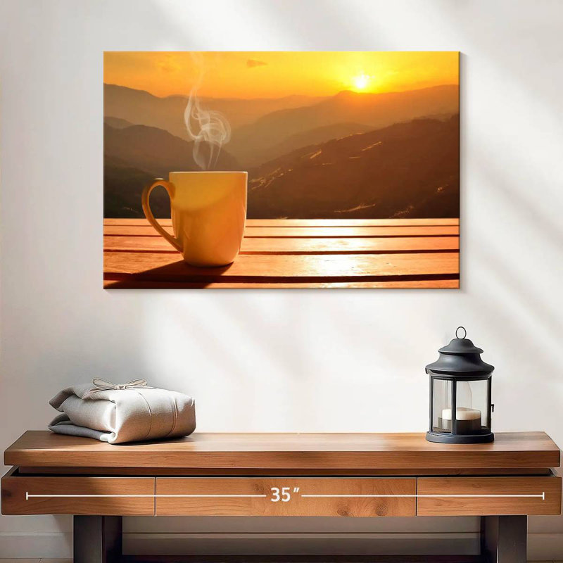 Yarlin Sunset Coffee, 8" H x 12" W