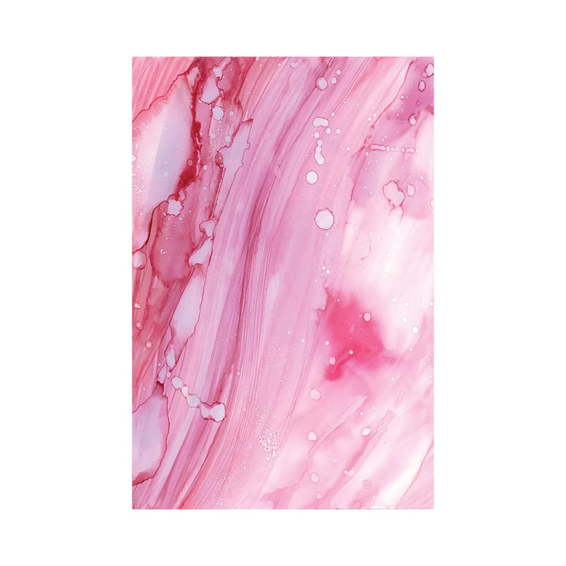 Pink Galaxy by Albina Bratcheva - Wrapped Canvas Print, 20.32 cm H x 30.48 cm W