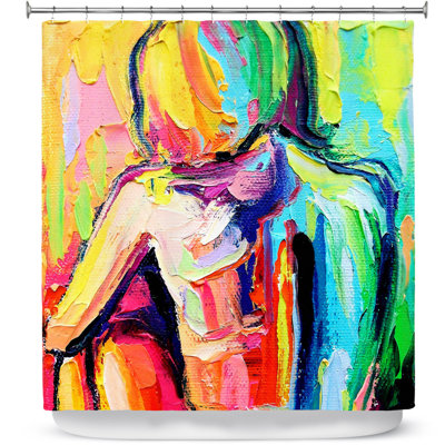 Rideau de douche simple femme 183