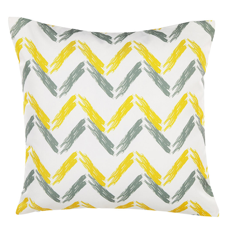 Worthland Indoor / Outdoor Chevron Square Throw Cushion