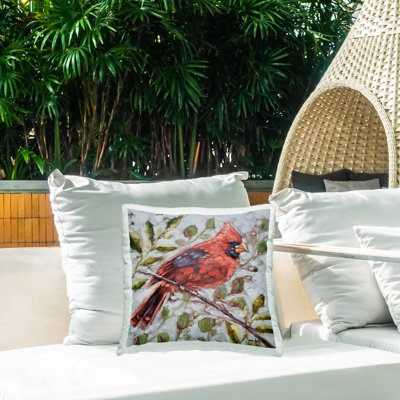 Coussin Cardinal Bird