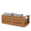 Causeuse d'extérieur en bois d'acacia Tahoe