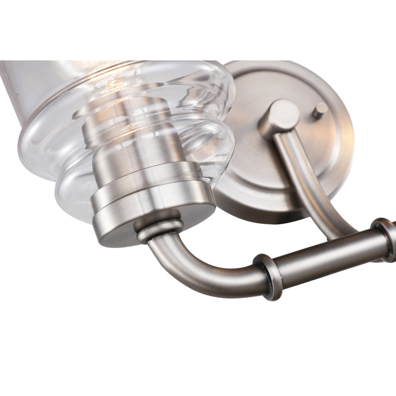 Éclairage pour meuble-lavabo 2 lumières Shifflett, Nickel antique