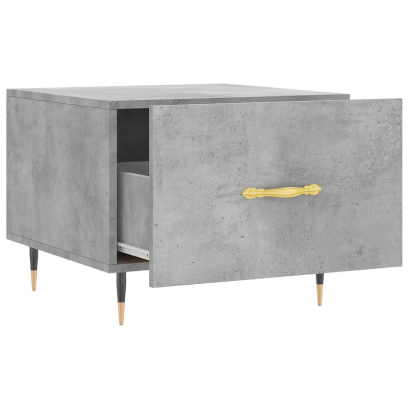 Farsund Four Leg Coffee Table with Storage, Concrete Grey