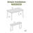 3 Pieces Acacia Wood Table Bench Dining Set For Outdoor & Indoor Furniture With 2 Benches