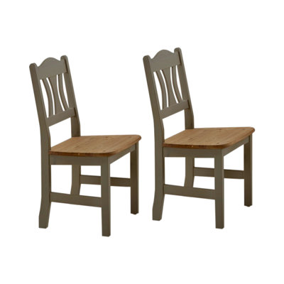 Kristel 43cm H Solid Wood Slat Back Side Chair