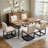 Modern Linen Dining Chairs With Metal Frame-1549926122