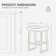 24" Modern Backless Saddle Counter Height Bar Stools With Metal Frame for Kitchen Island