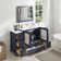 Arroyos 60'' Single Bathroom Vanity with Ceramic Top with Mirror