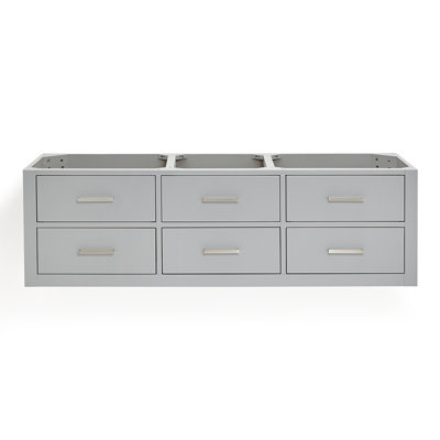 Megrez 60'' Wall Mounted Double Bathroom Vanity Base Only