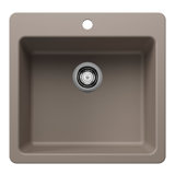 Liven SILGRANIT 21" L x 20.5" W Single Basin Drop-In/Undermount Kitchen Sink