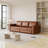 Chesterfield King Pull Out Sofa Bed, 3-In-1 Faux Leather Convertible Sleeper With Nailhead Trim & Rolled Arm, Multi-Functional And Stylish-66163225