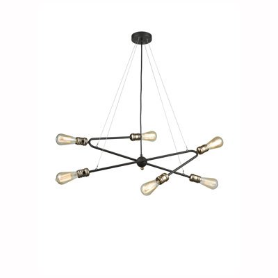 Daylann 6 - Light Brown Sputnik Pendant