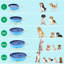  Grande baignoire pliable en PVC pour chiens / chats-88991276-88991281