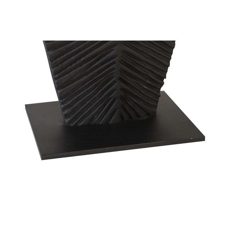 Carved On Stand Sculpture, Burnt