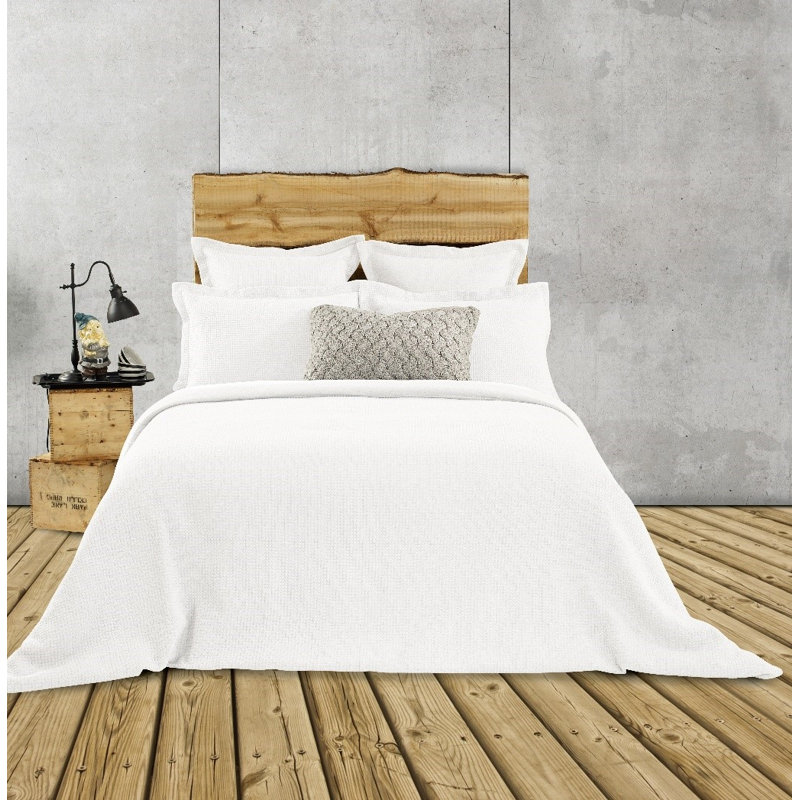 Ensemble de housse de couette réversible Rustic, Très grand, Blanc