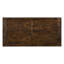 Table de salle à manger rectangulaire Guster rustique en bois d'hévéa massif brun doré, 8 couverts, style campagnard