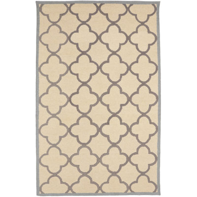 Tapis oriental crème et taupe 5X8