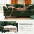 Amabilia L Shaped Upholstered Boneless Corner Modular Sectional Sofa Cloud Couch - Chenille Fabric-951997469-951997443