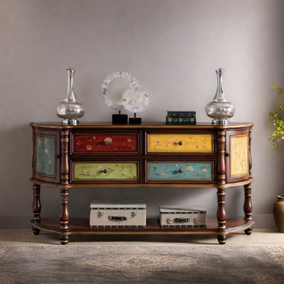 American Retro Multifunctional Console Table