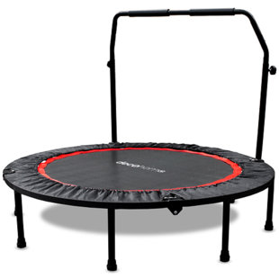 Deco Gear Round Fitness Trampoline with Handlebar