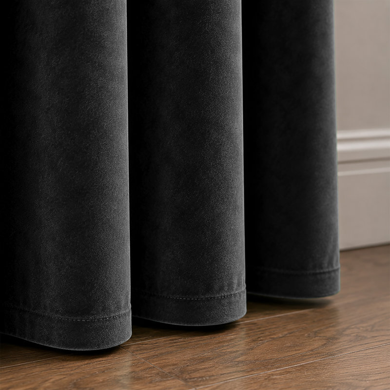 Single Curtain Panel, CHARCOAL