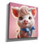 «Cute Pink Pig» par Rey Klimt, art mural sur toile-701050441