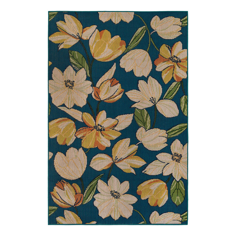Camalu Higgin Indoor/Outdoor Area Rug, Rectangle 6 pi 1 po x 9 pi