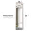  Miroir pleine grandeur avec cadre en bois massif gris, 58 po x 15 po, miroir décoratif ou mural-2034314544-2034314511