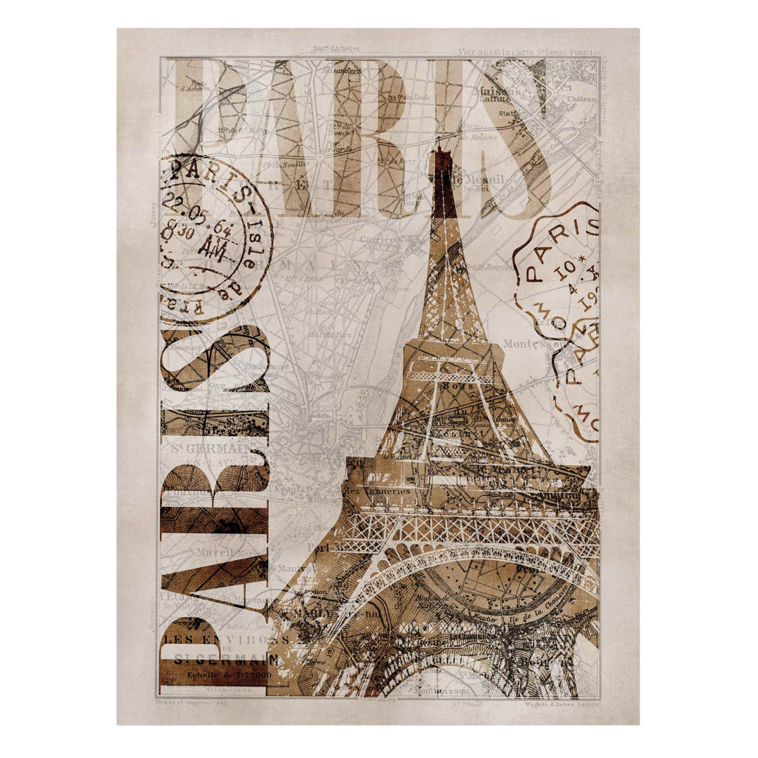 Shabby Chic Collage - Paris