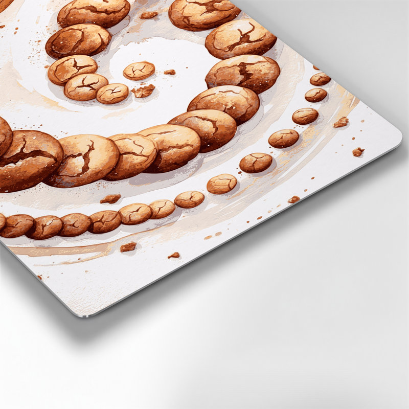 Desserts Snickerdoodles, art mural en métal beige, H 11 po x l 14 po