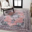 Tapis rose foncé / noir / blanc lavable à la machine Heimar Bohemian-88570944