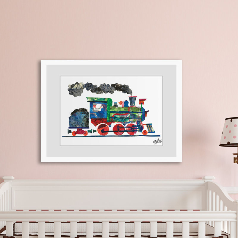 Steam Train 2 by Eric Carle - Painting, 30cm H x 45cm W