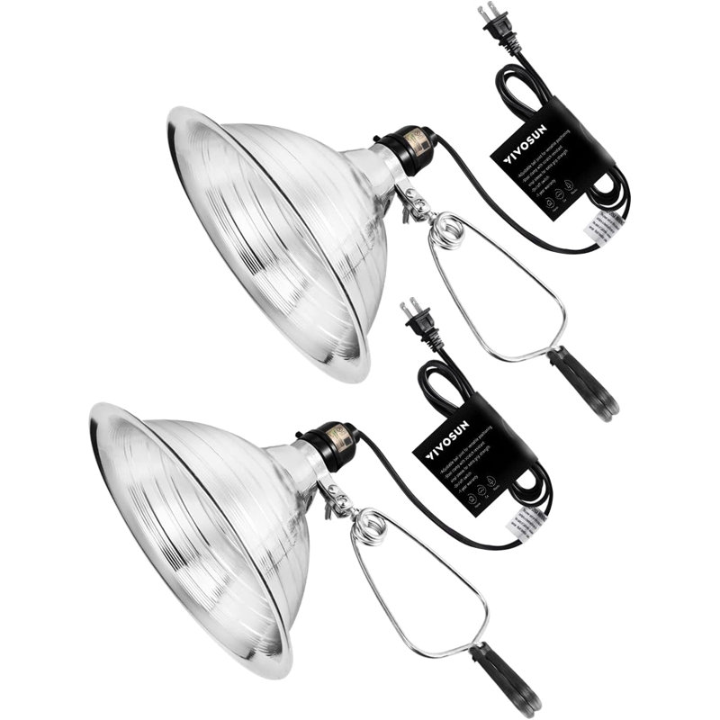 Lampe à pince en aluminium 8,5 pouces (paquet de 2)